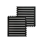 EVA Puzzle Mat Black & White Stripes
