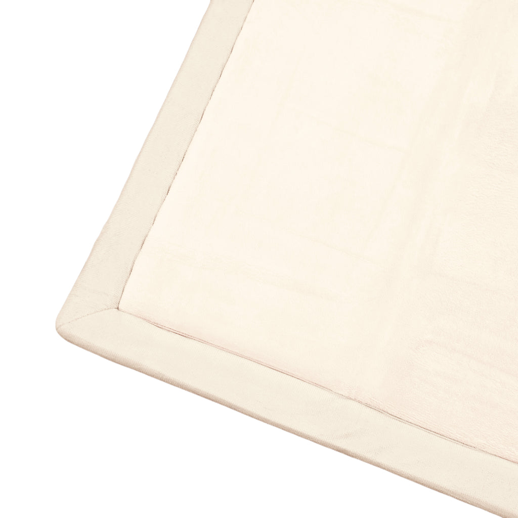 Coral Velvet Memory Foam Mat -Beige