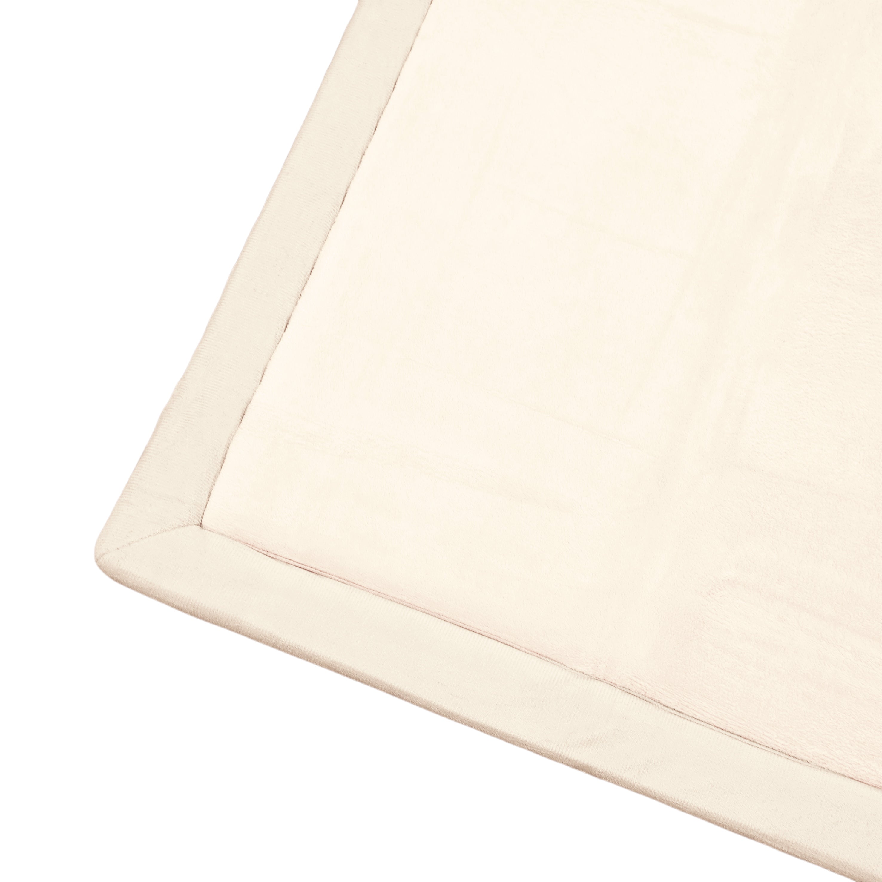 Coral Velvet Memory Foam Mat -Beige