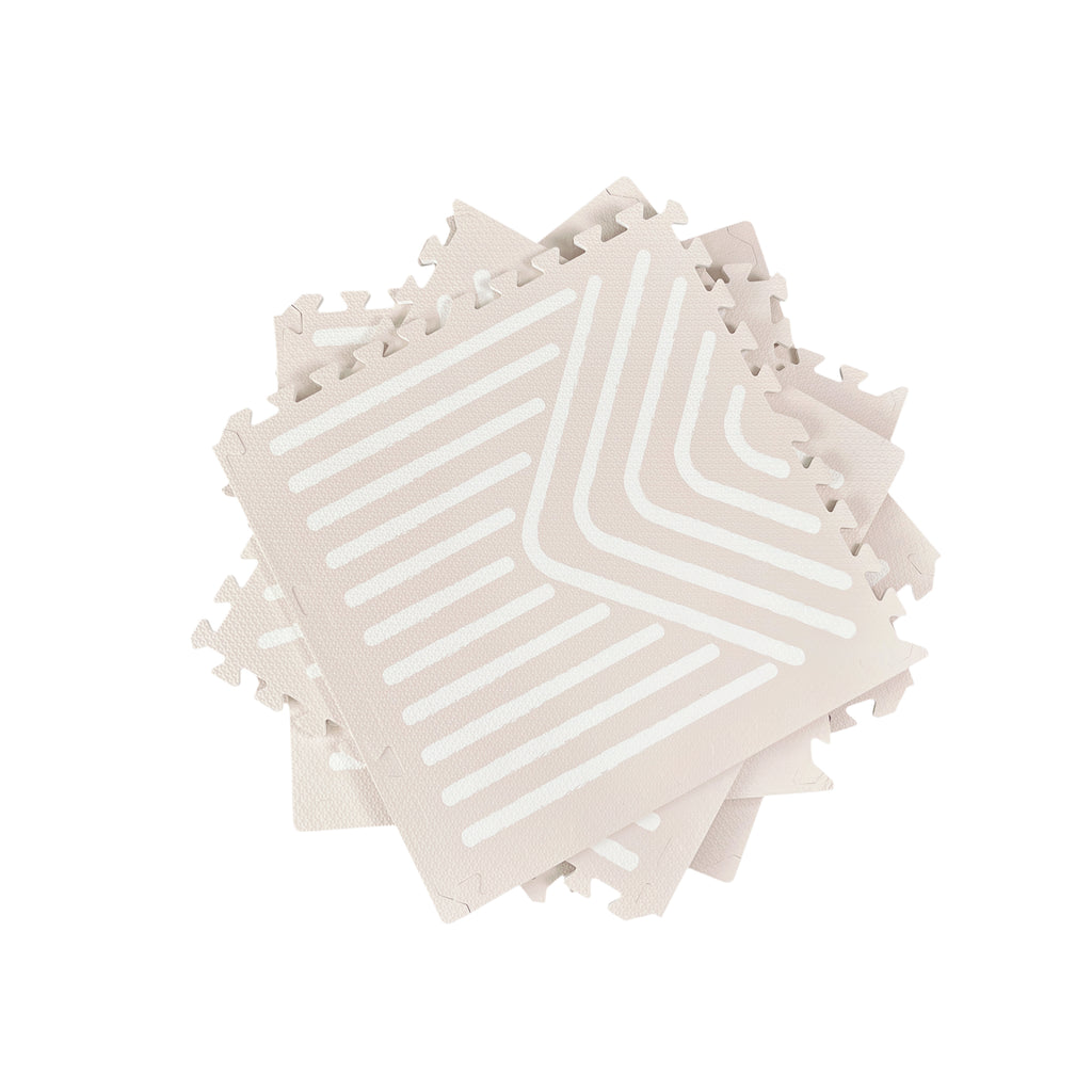 EVA Puzzle Mat - Tribal Geometry - Sandy