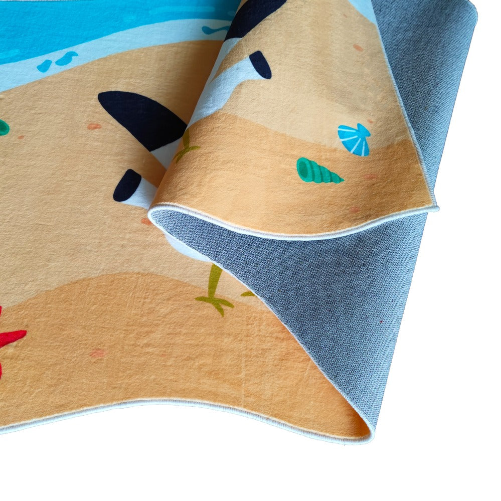 Kids Rug - Beach & Seagull
