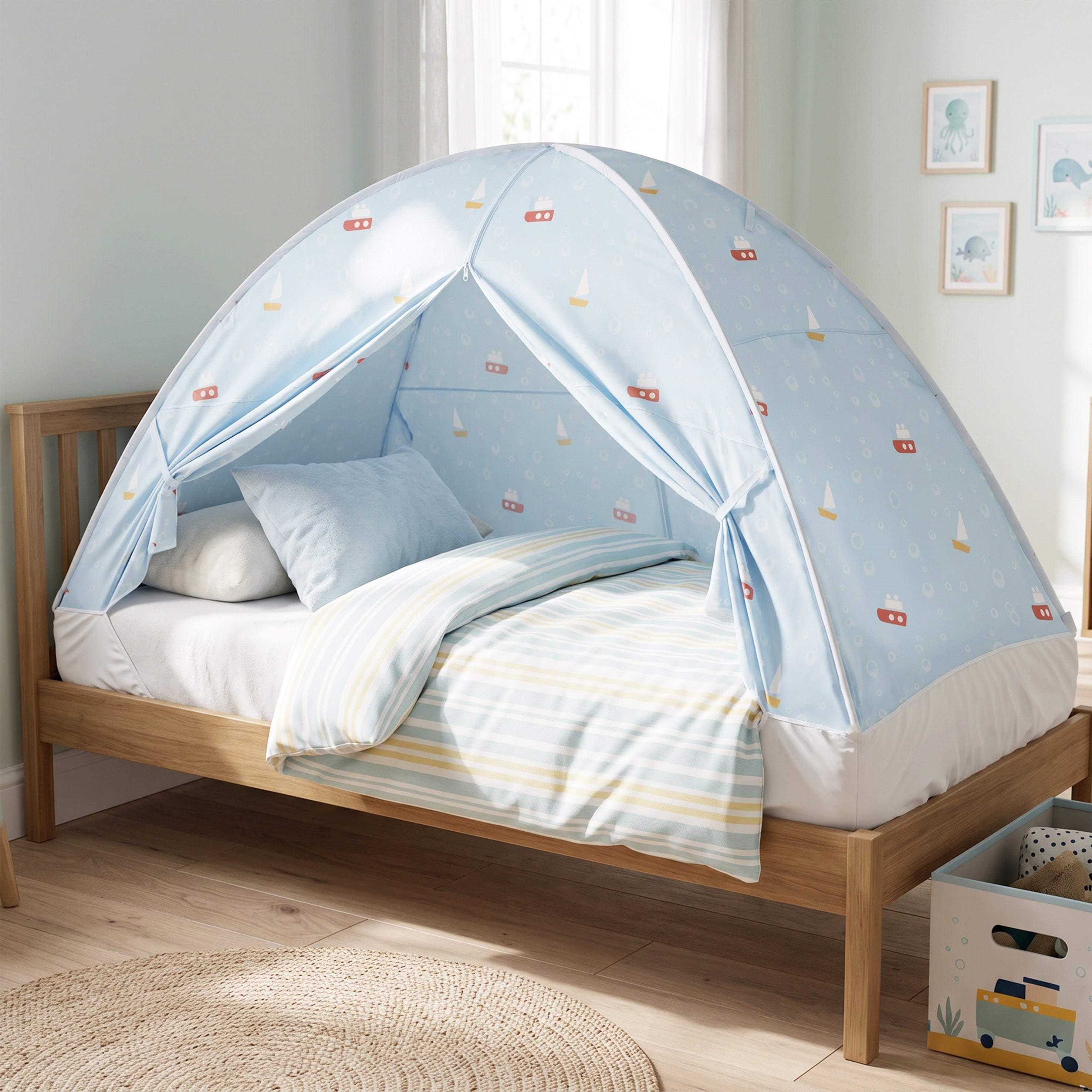 Bed Tent Canopy - Ocean Sailboat