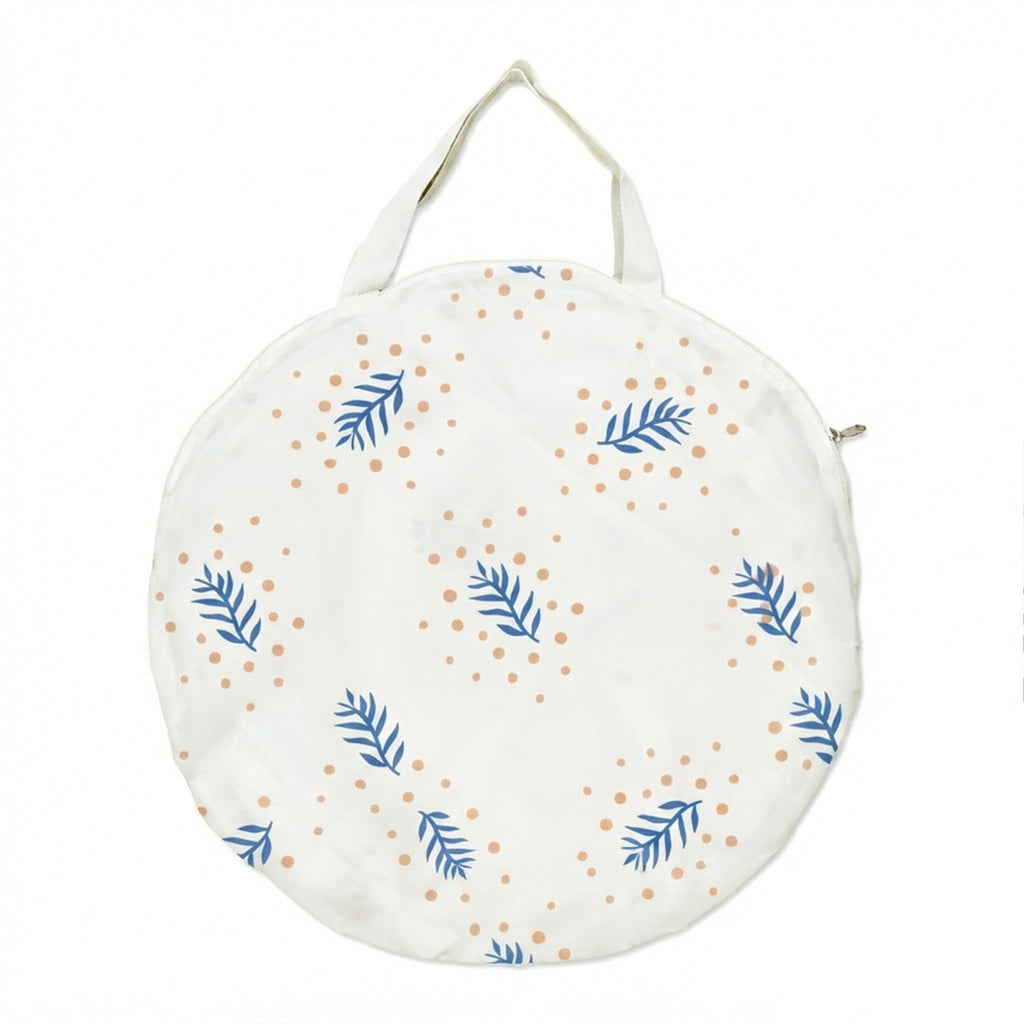 Beach Tent - Blue Botanical Leaf