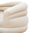 Portable Two-Seater Inflatable Kids' Chair – Cream