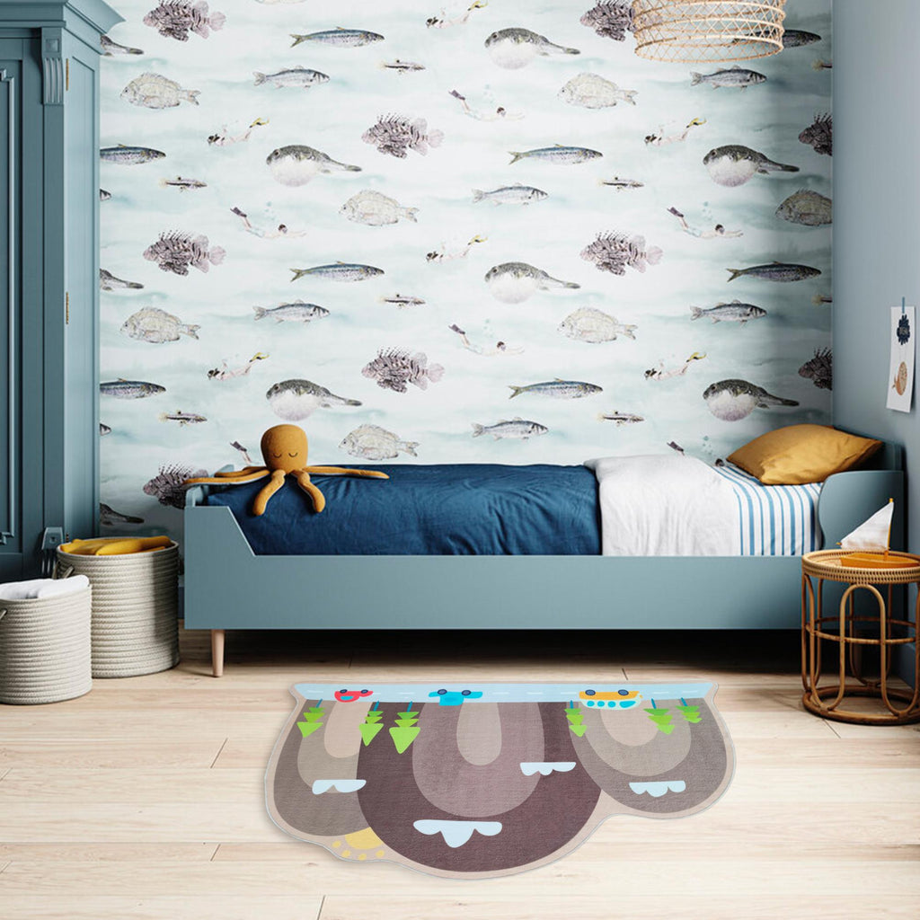 Kids Rug - Car & Hill