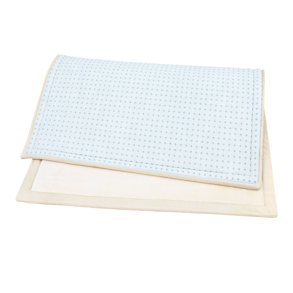 Coral Velvet Memory Foam Mat -Beige