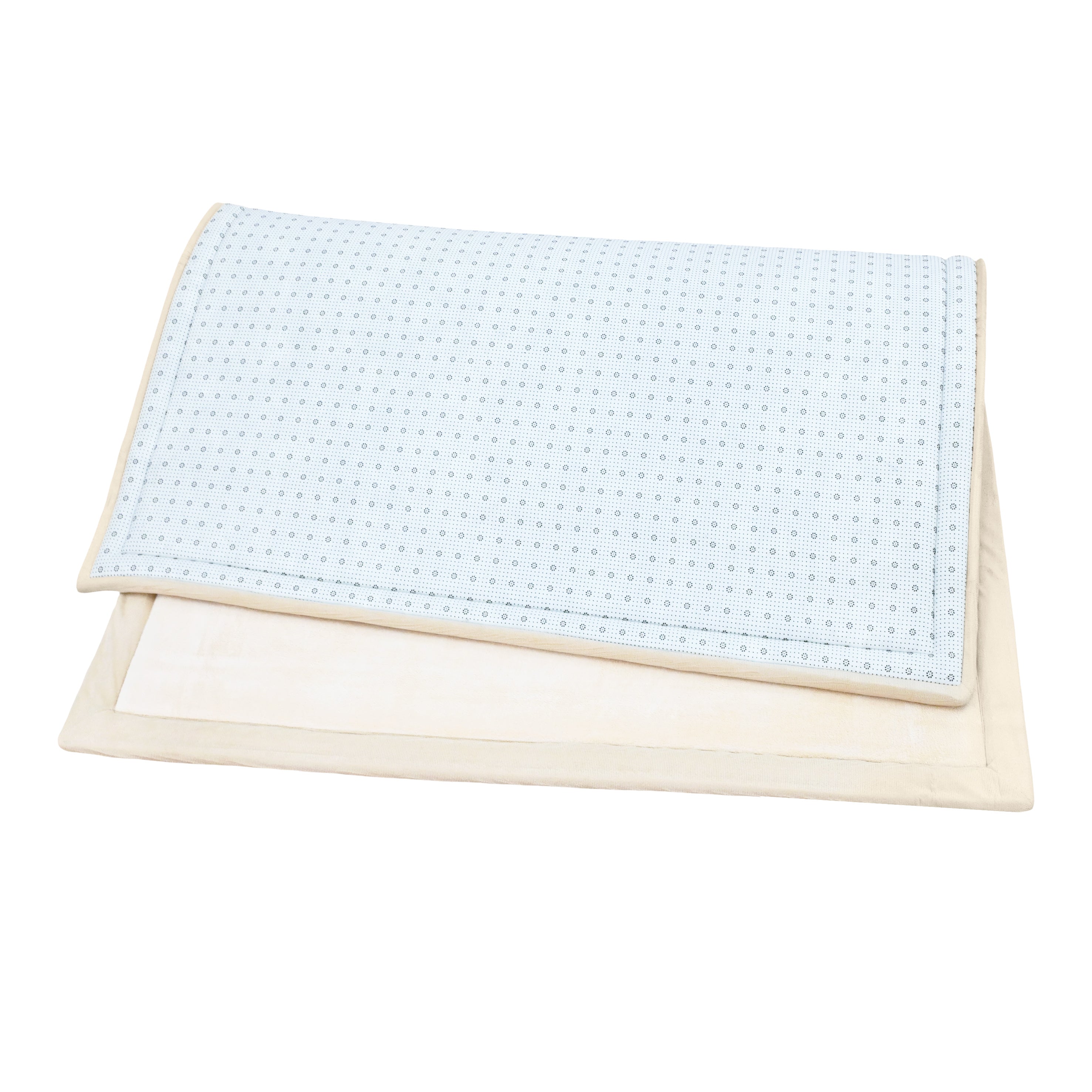 Coral Velvet Memory Foam Mat -Beige