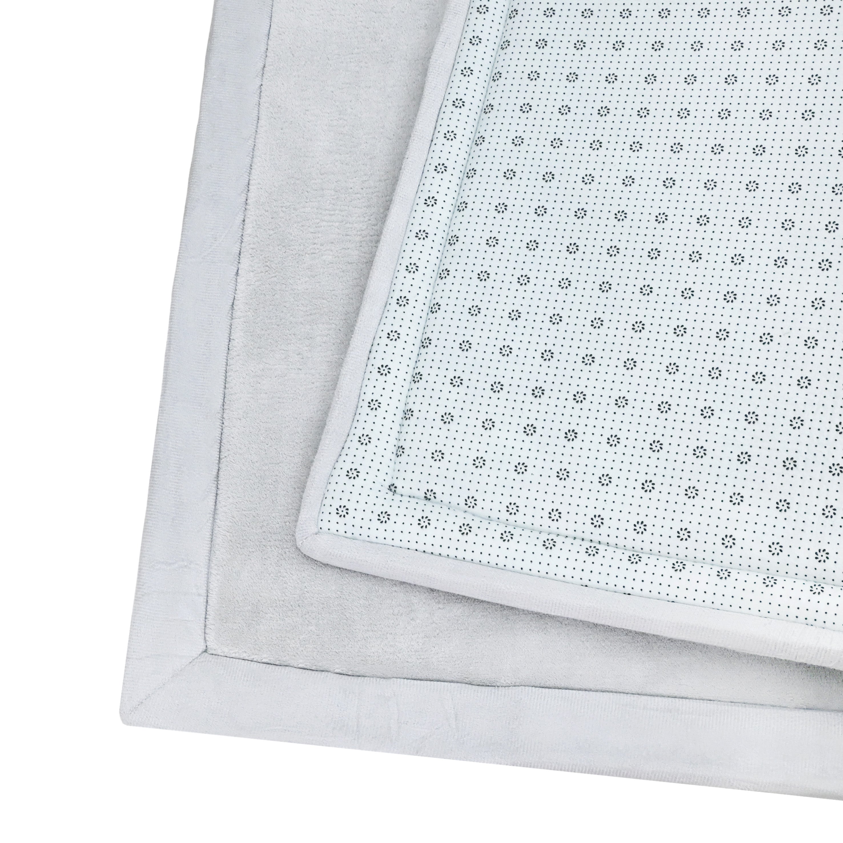 Coral Velvet Memory Foam Mat-Grey