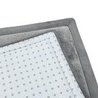 Coral Velvet Memory Foam Mat-Dark Grey