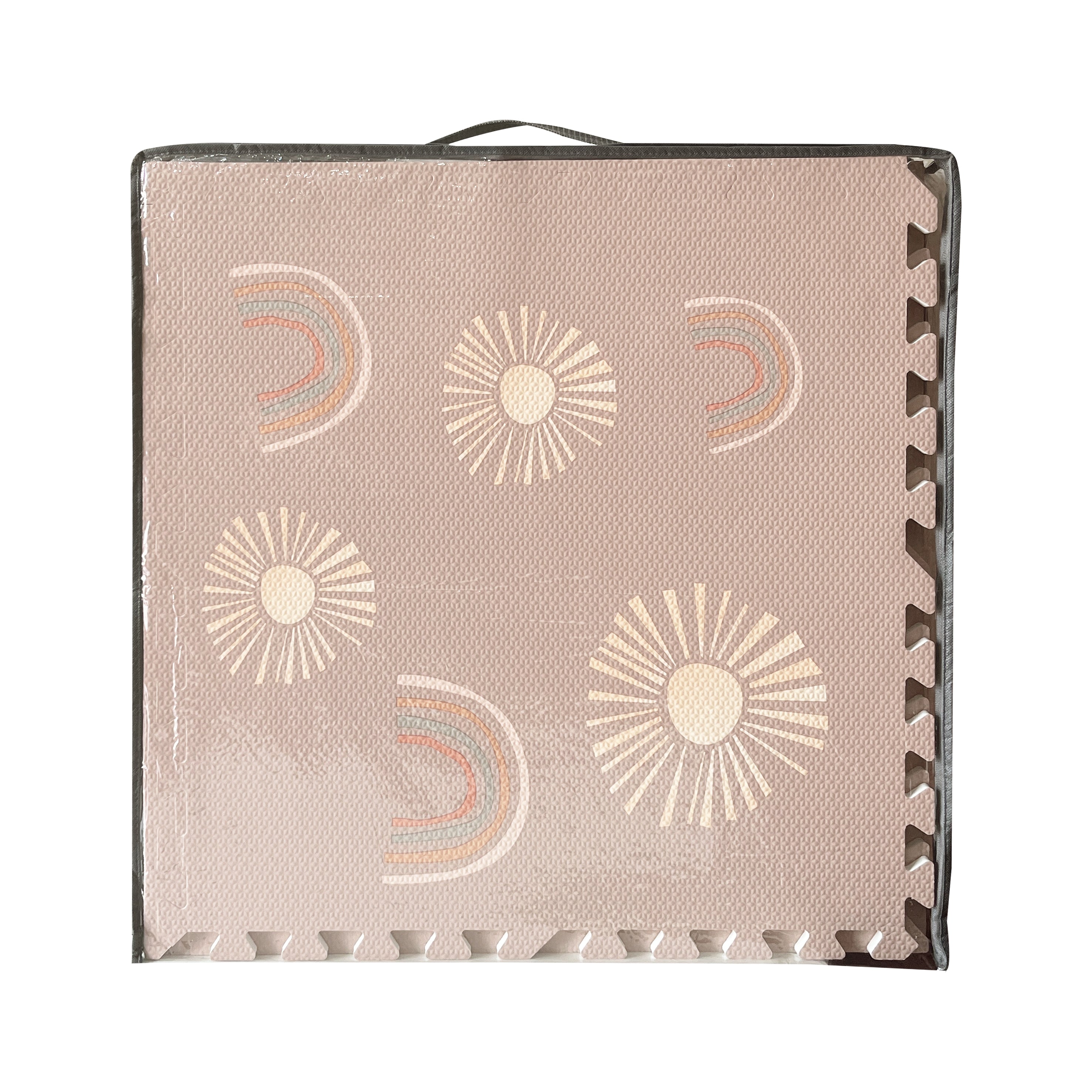 EVA Puzzle Mat - Pink Rainbow & Sun