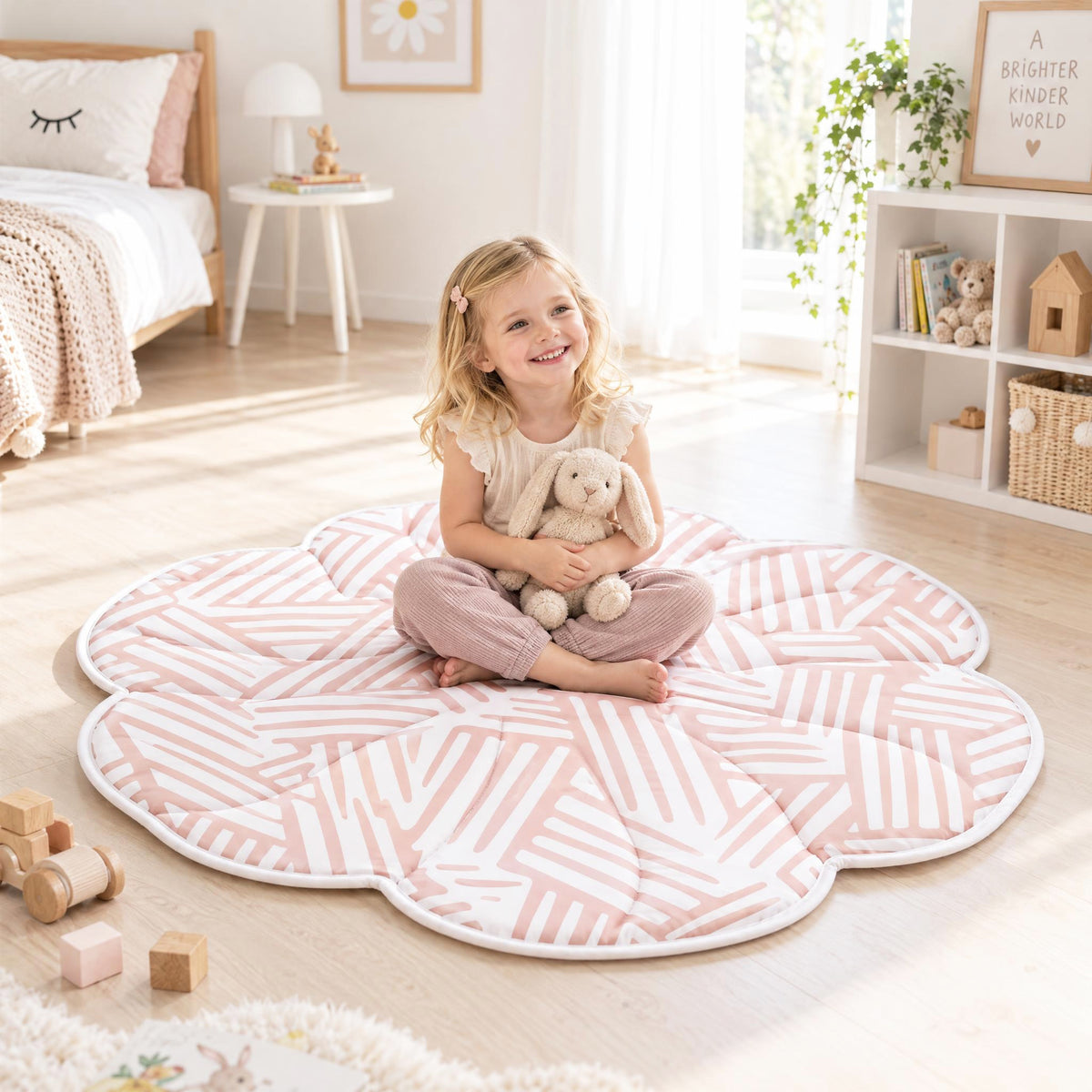 Printed Carpet Mat - Flower