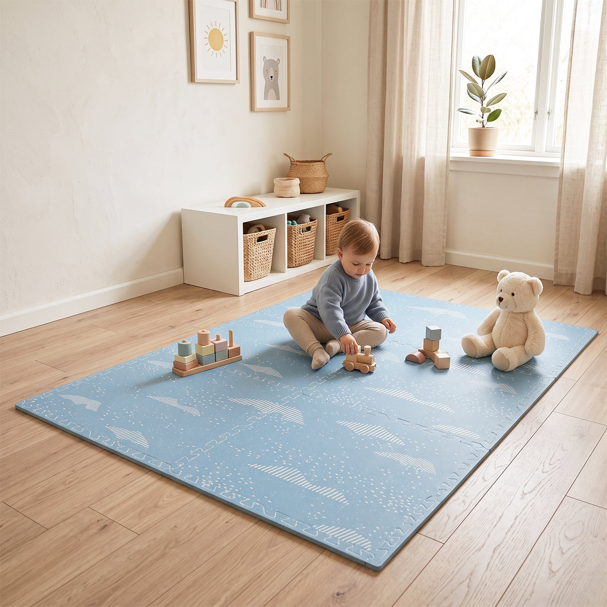 EVA Printed Play Mat-Ocean World-Interactive Stickers