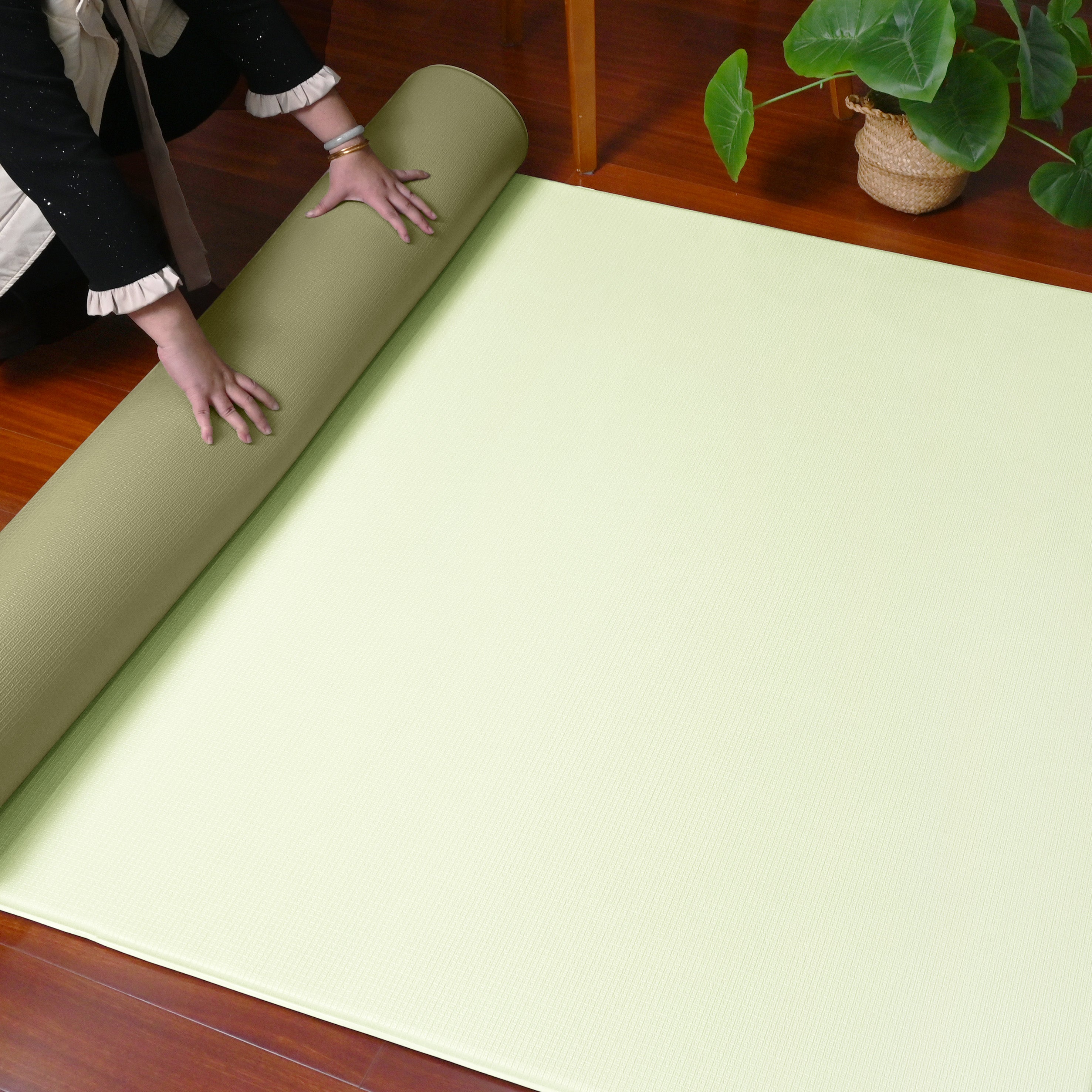 TPU Play Mat - Green  + Light Grass Green