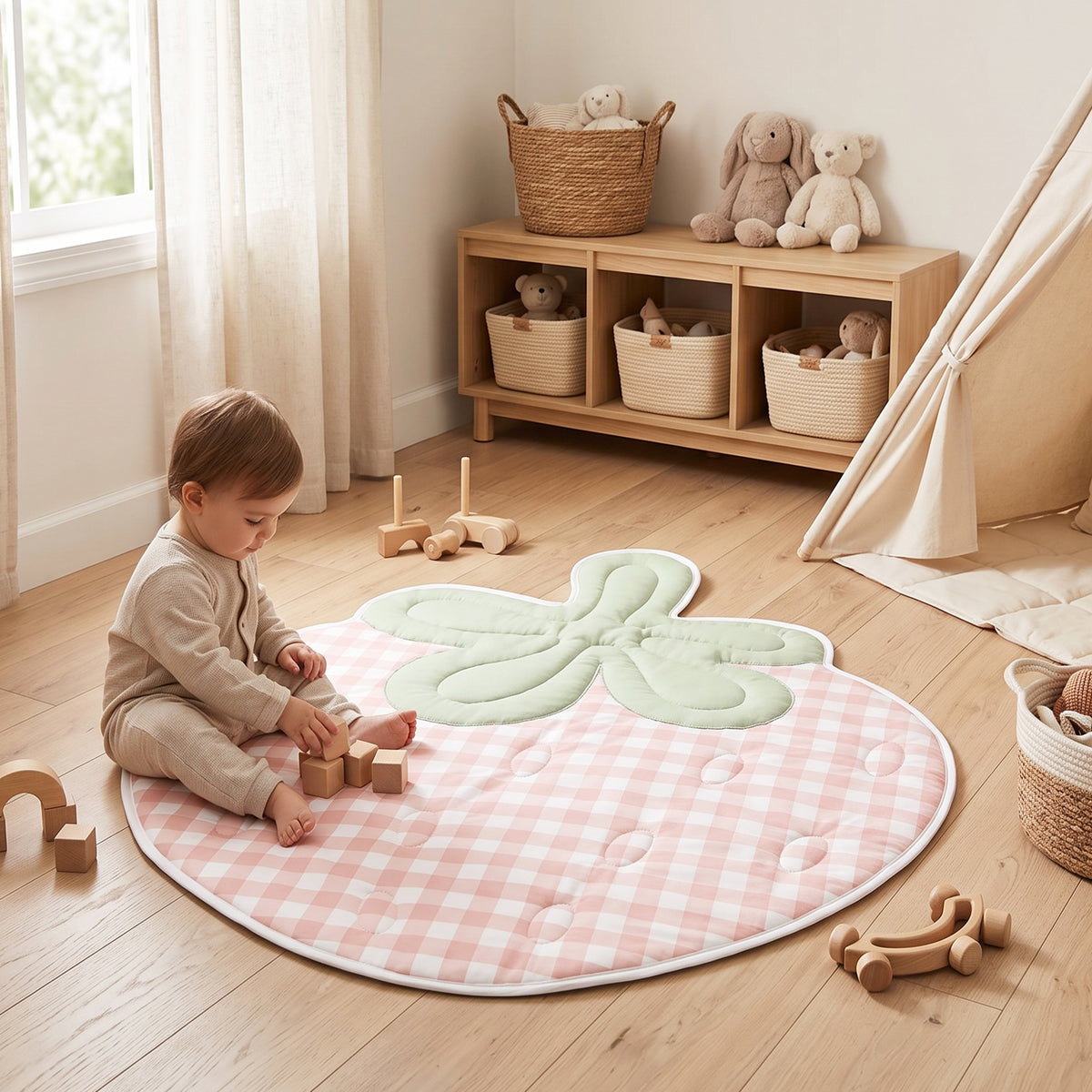 Printed Carpet Mat - Strawberry