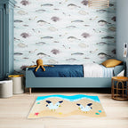 Kids Rug - Beach & Seagull