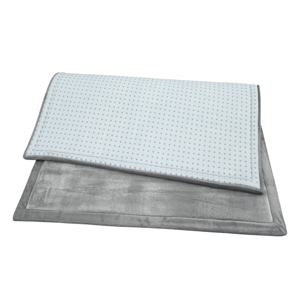 Coral Velvet Memory Foam Mat-Dark Grey