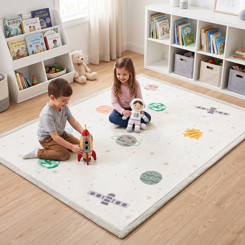 Coral Velvet Memory Foam Mat – Space