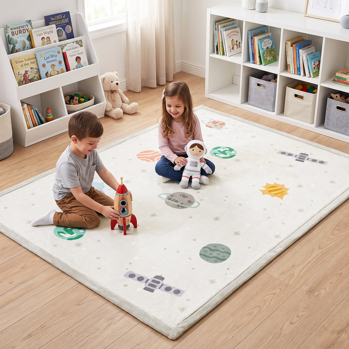 Coral Velvet Memory Foam Mat – Space