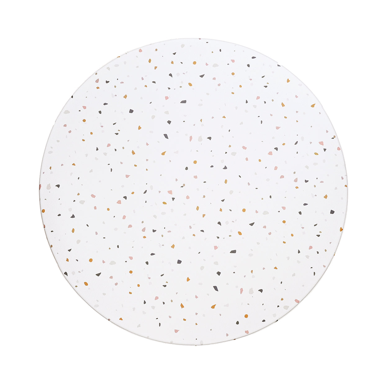 TPU Play Mat - Orbicular White Terrazzo + White Rainbow