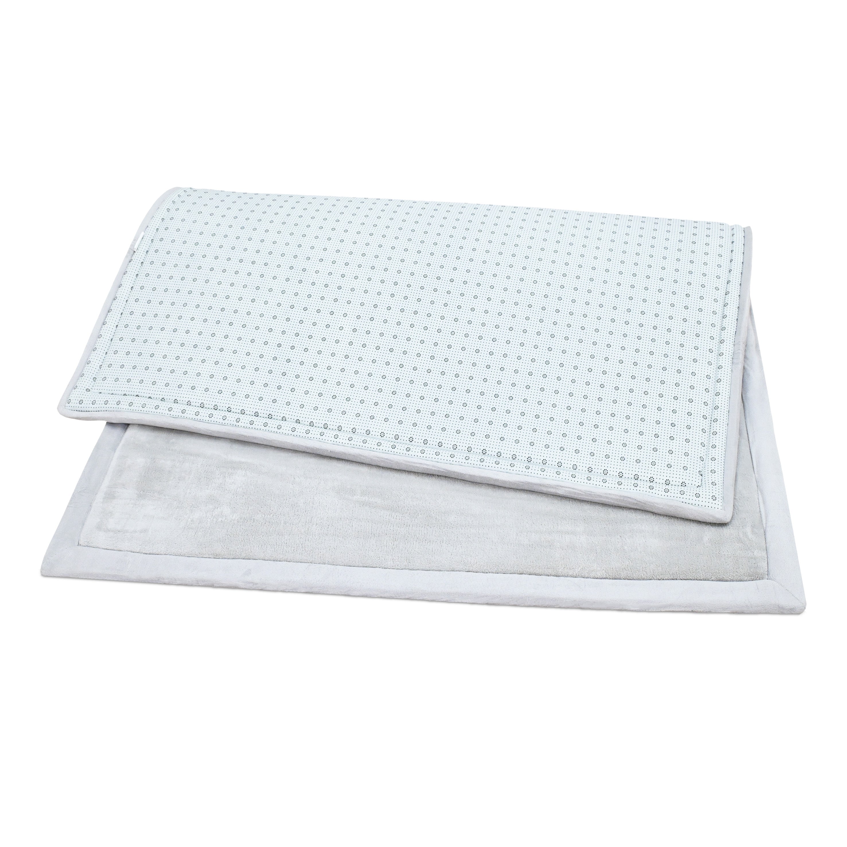 Coral Velvet Memory Foam Mat-Grey