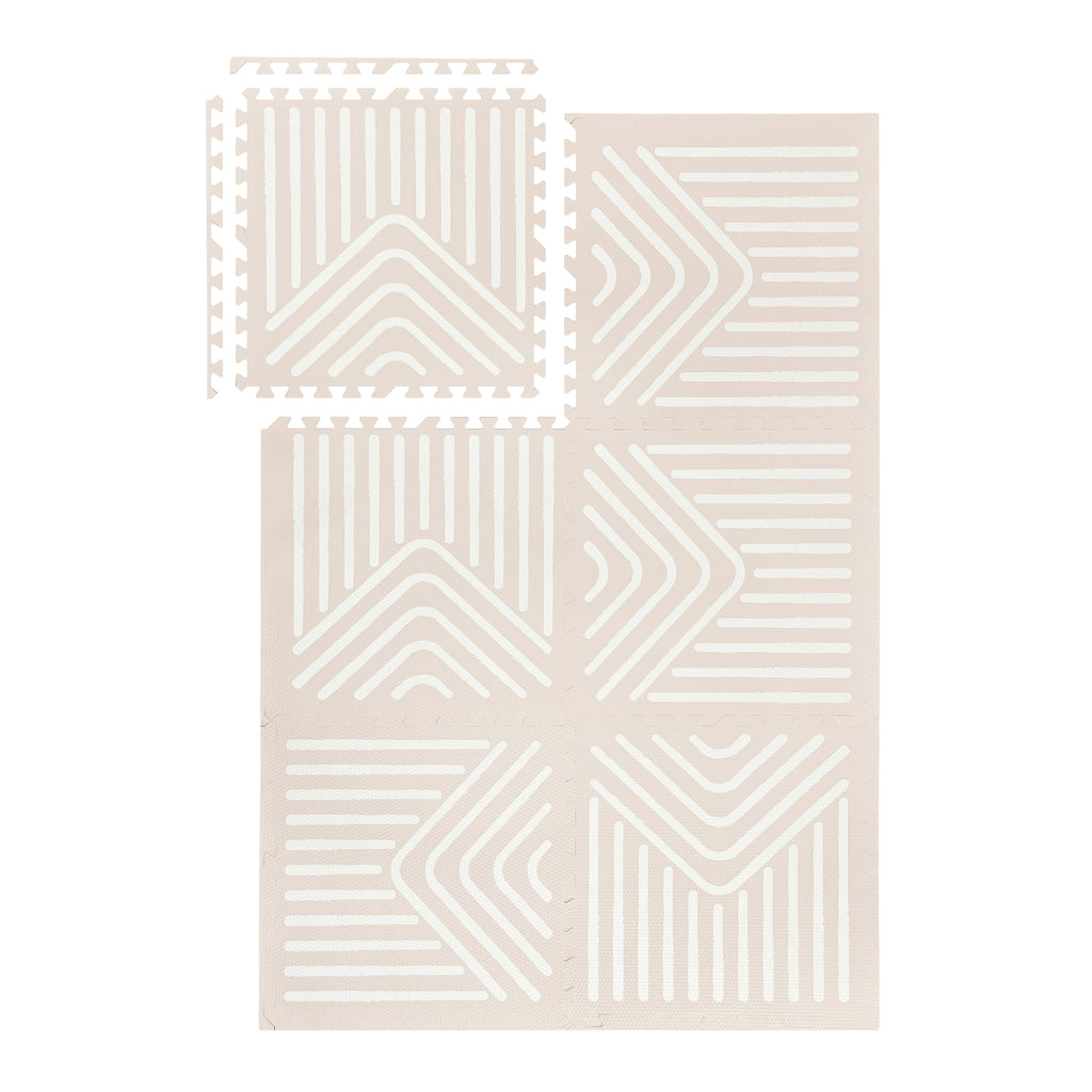 EVA Puzzle Mat - Tribal Geometry - Sandy