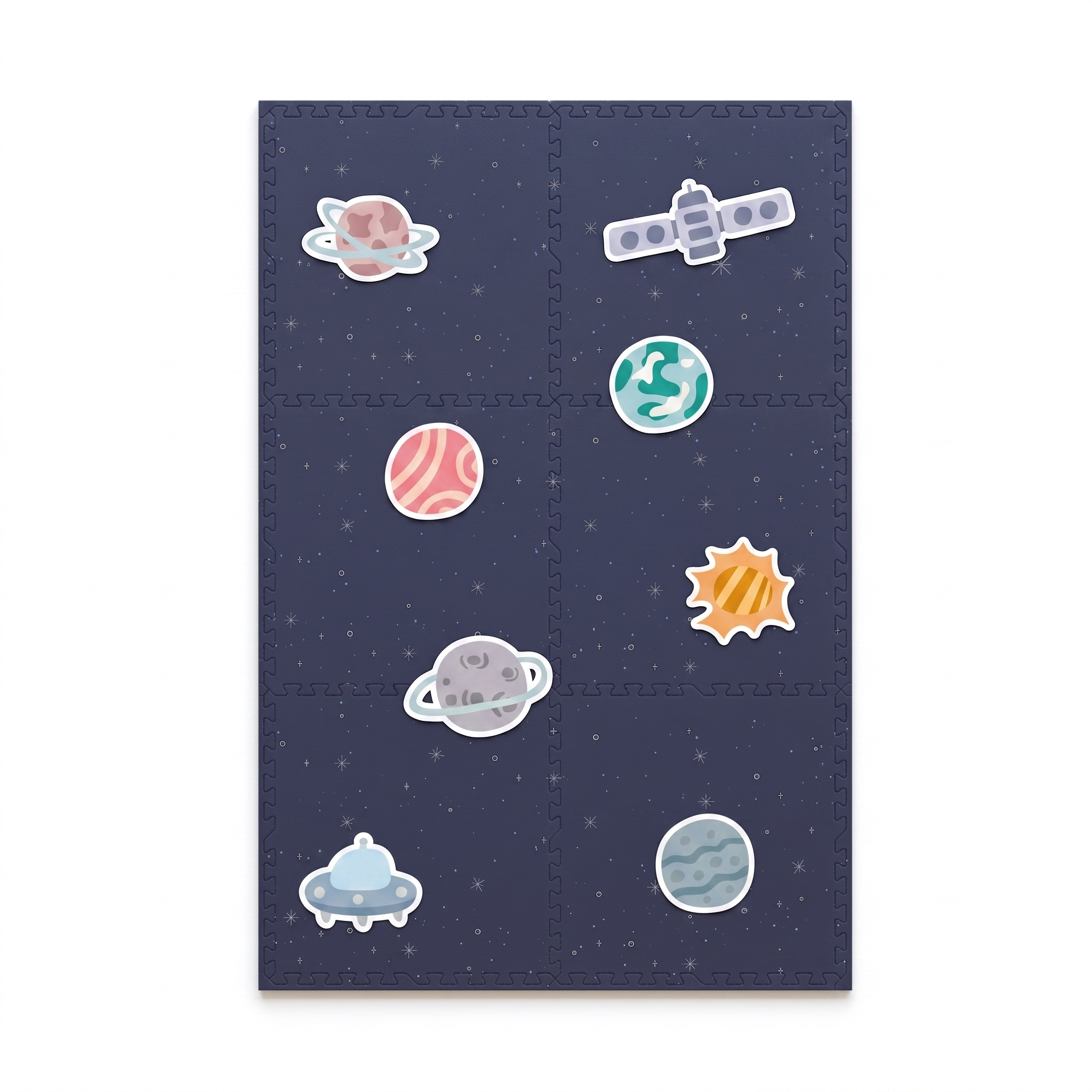 EVA Printed Play Mat-Space Exploration-Interactive Stickers