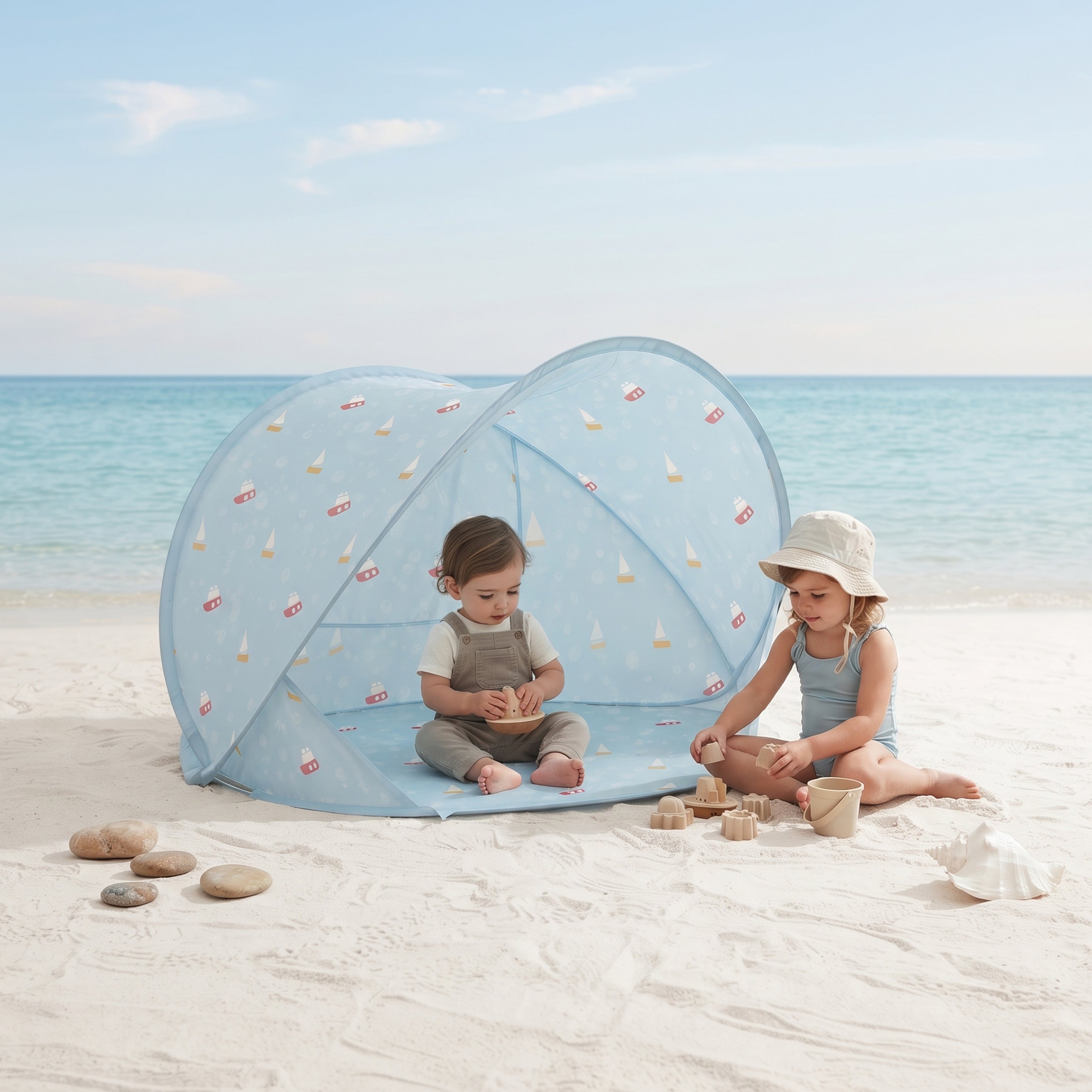 Beach Tent - Ocean Sailboat