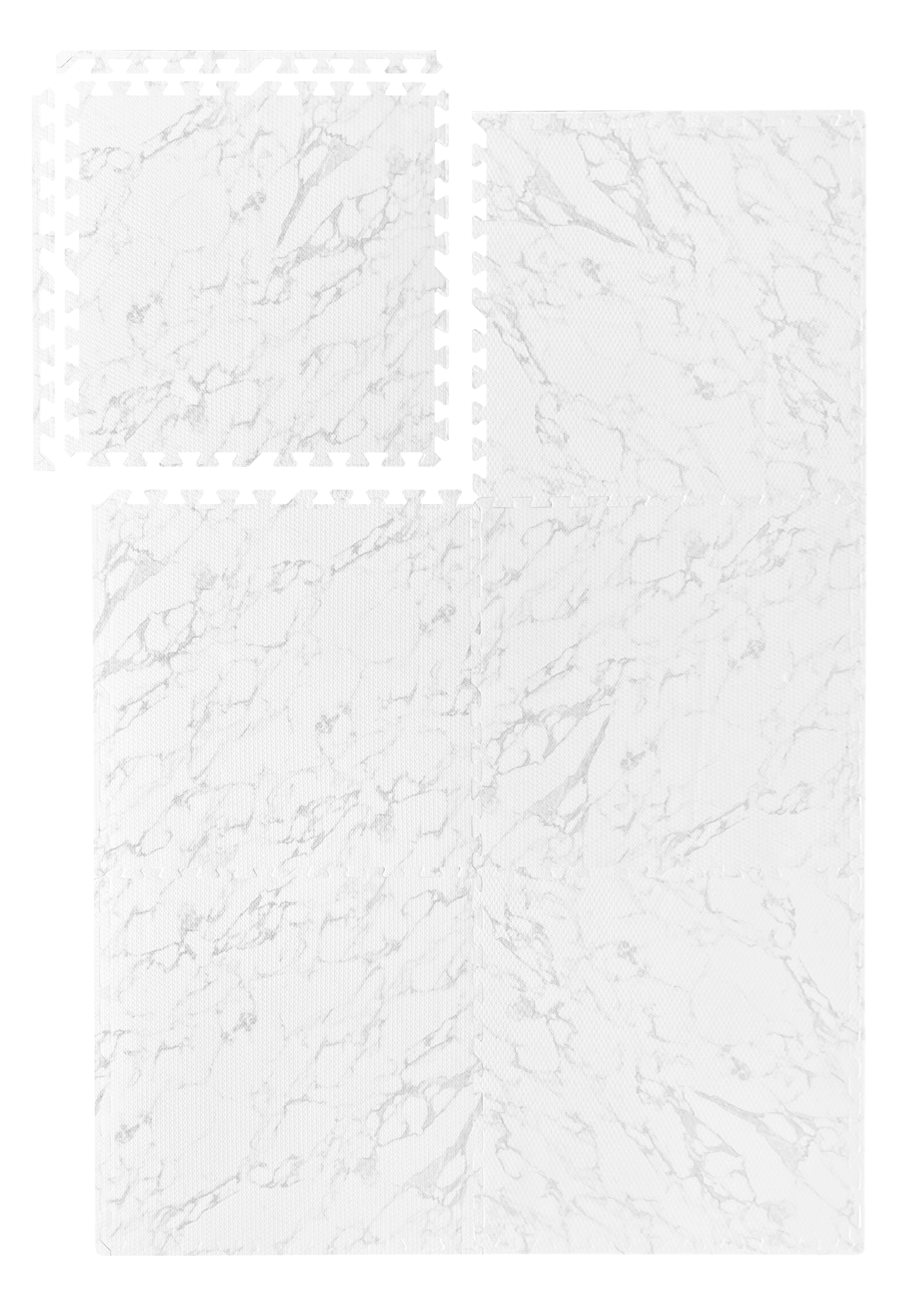 EVA Puzzle Mat - White Marble