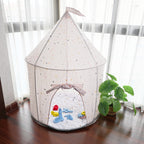 Fabric Play Mat - Circle-White Terrazzo