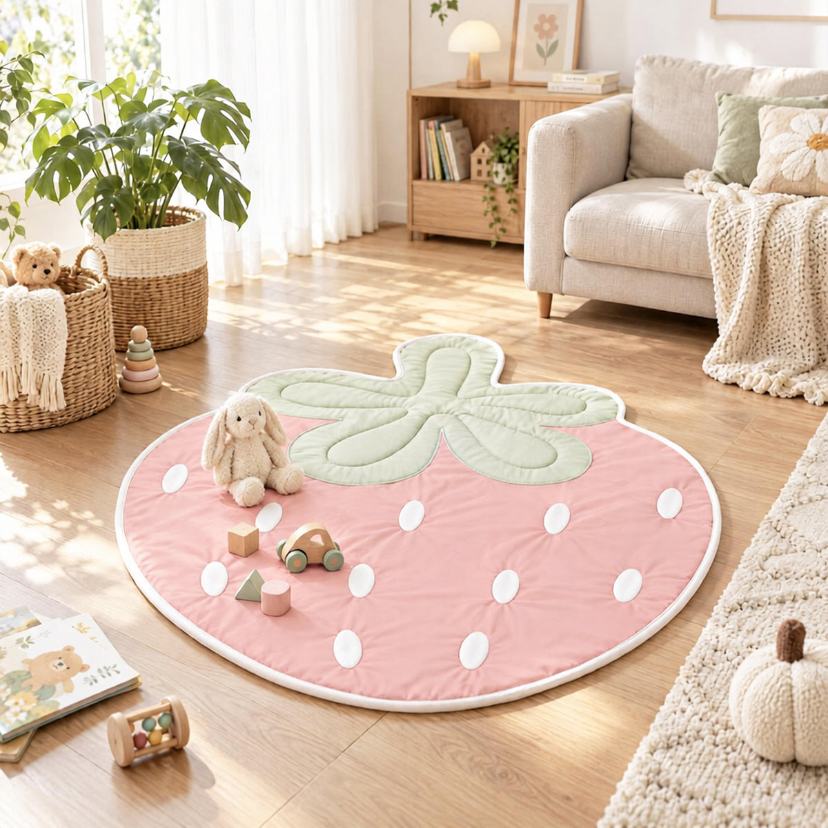 Printed Carpet Mat - Strawberry
