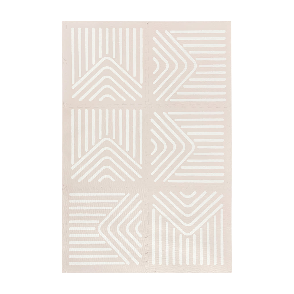 EVA Puzzle Mat - Tribal Geometry - Sandy