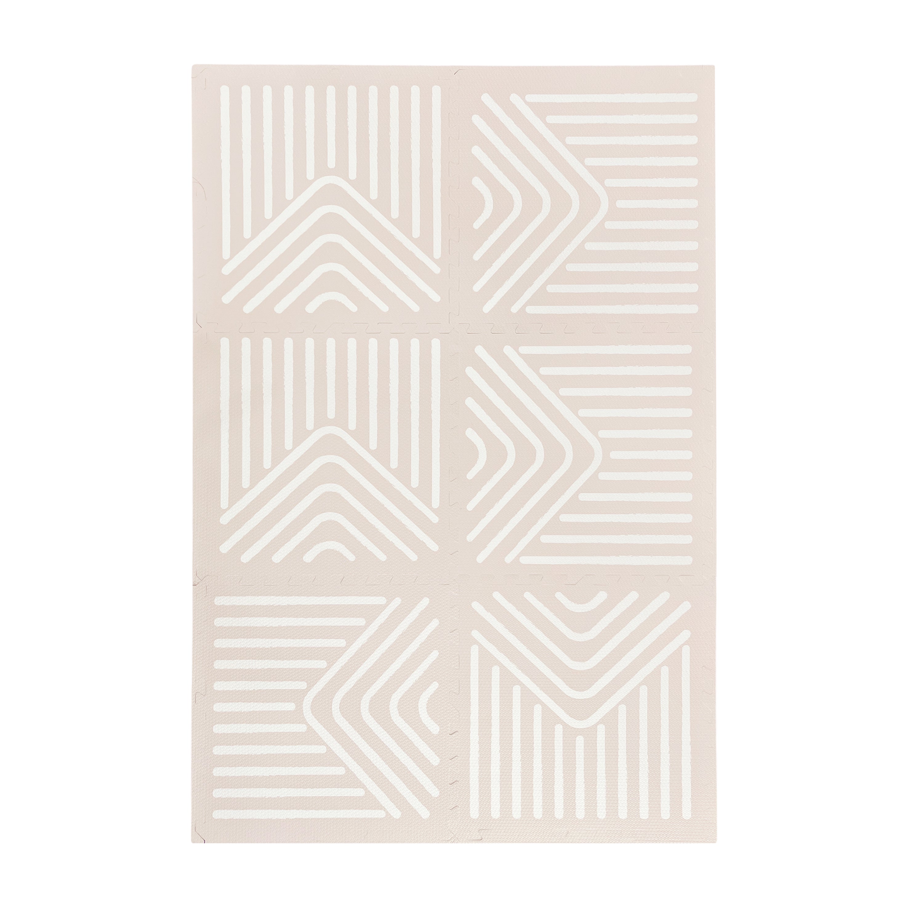 EVA Puzzle Mat - Tribal Geometry - Sandy