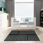 EVA Puzzle Mat Black & White Stripes