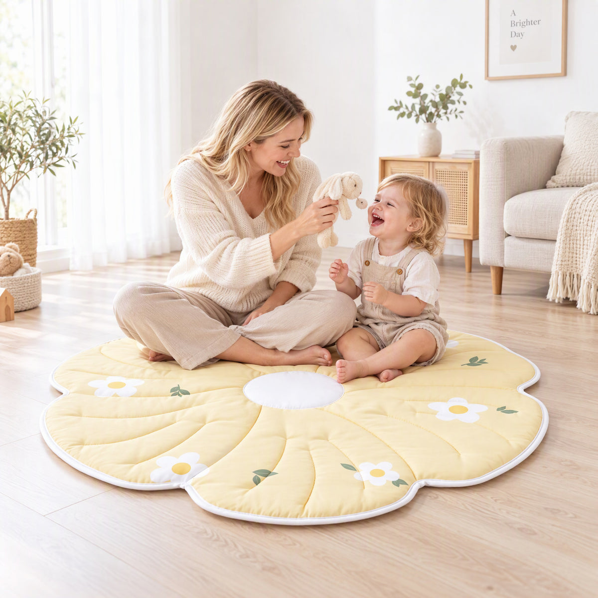Printed Carpet Mat - Flower