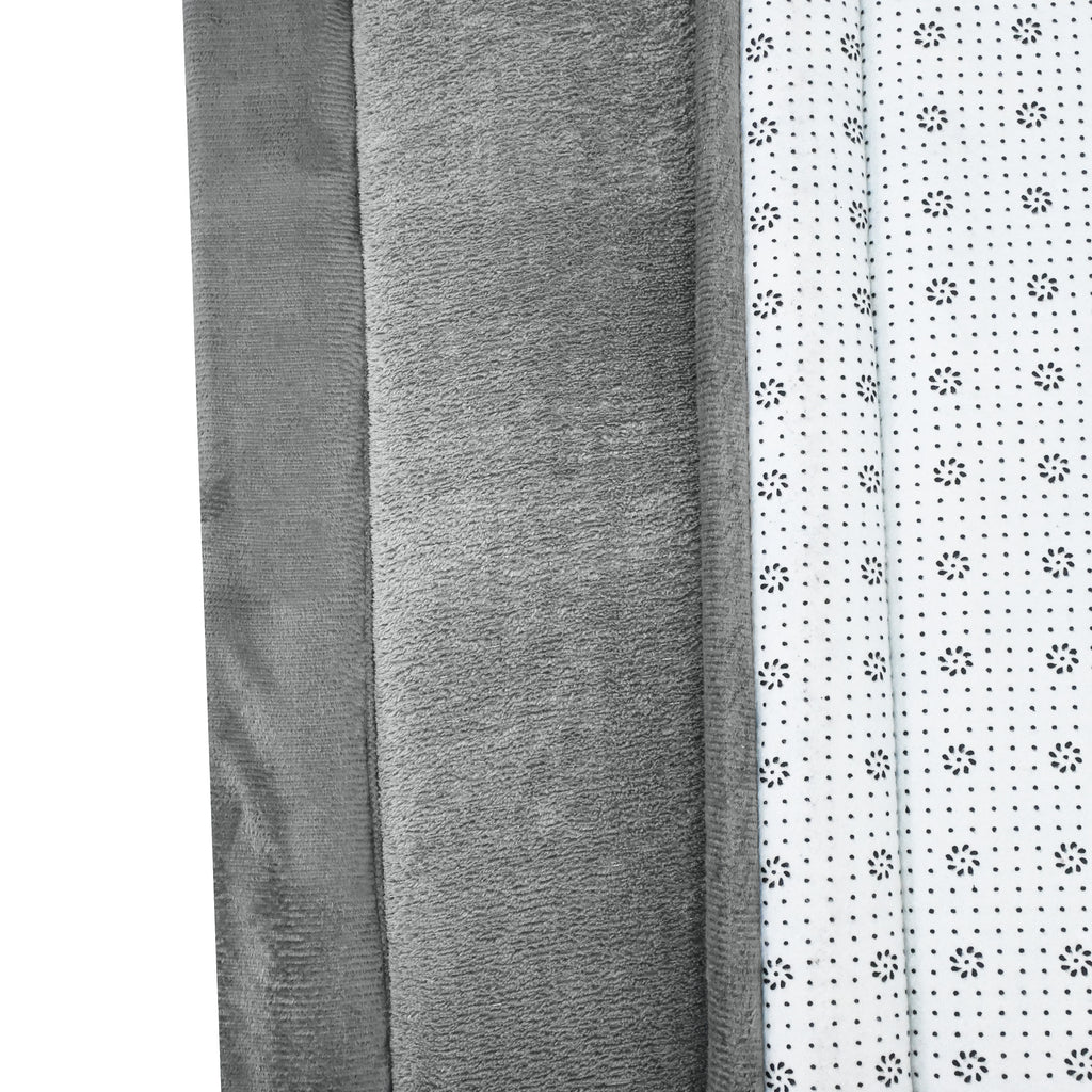 Coral Velvet Memory Foam Mat-Dark Grey