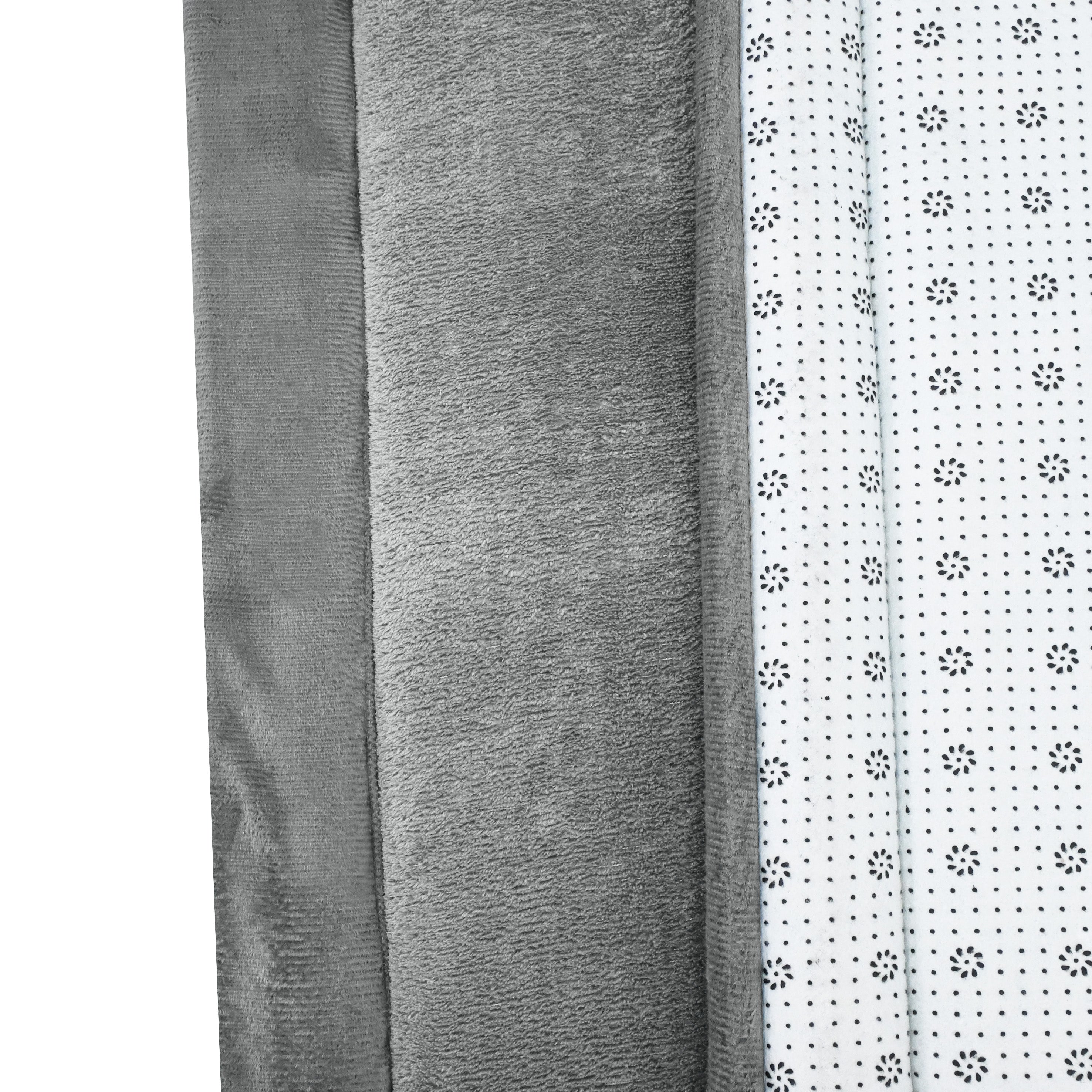 Coral Velvet Memory Foam Mat-Dark Grey