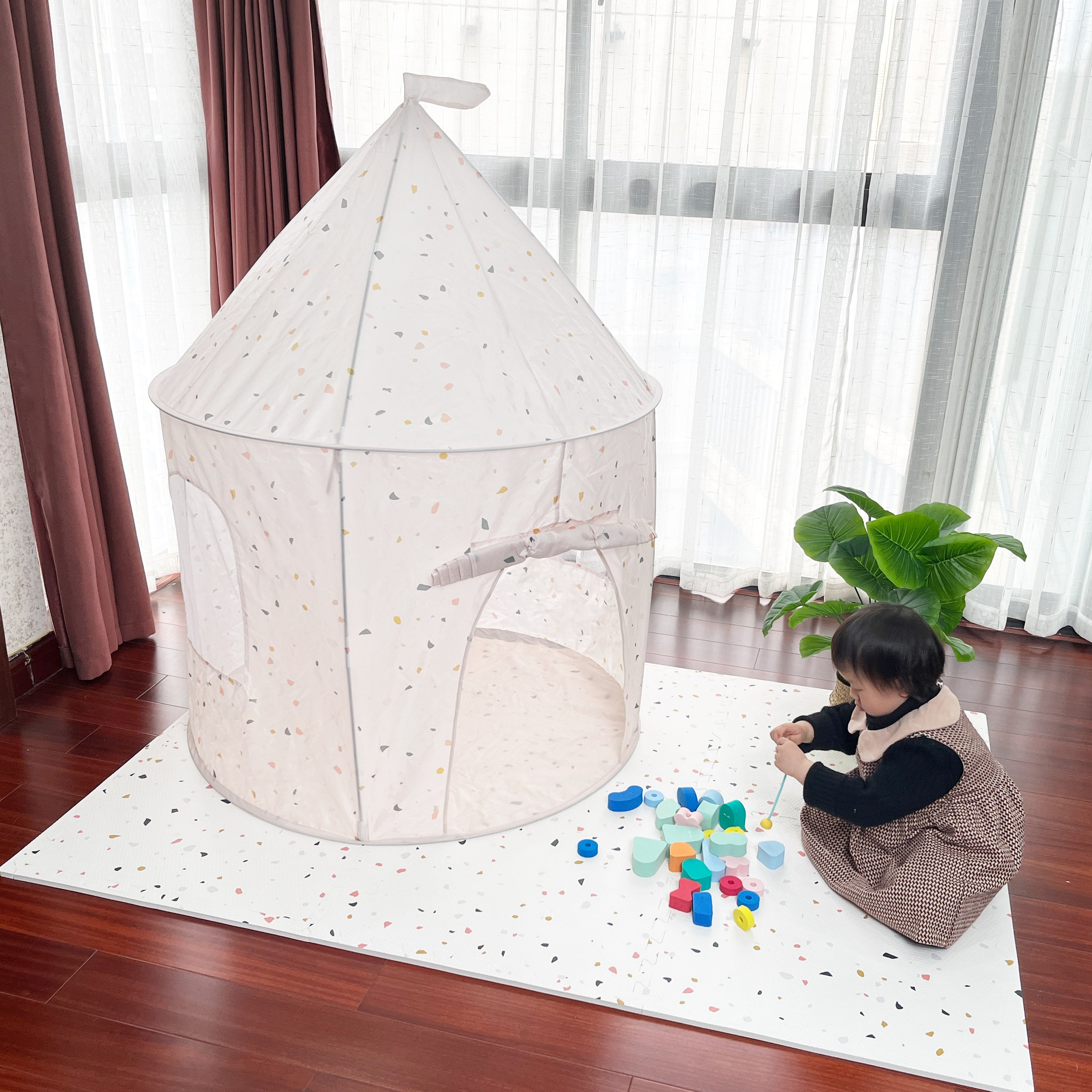 Play Tent - Pink Terrazzo