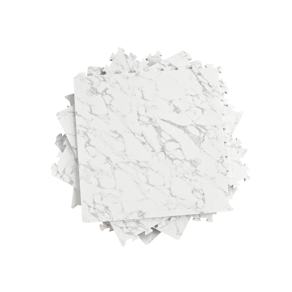 EVA Puzzle Mat - White Marble