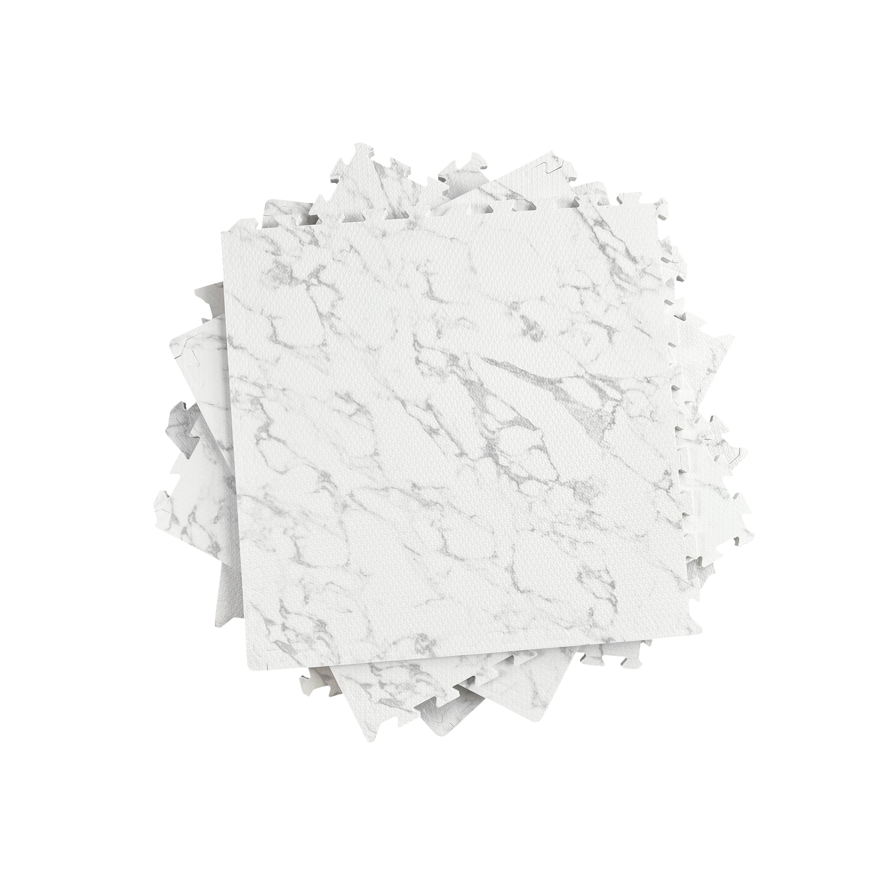 EVA Puzzle Mat - White Marble