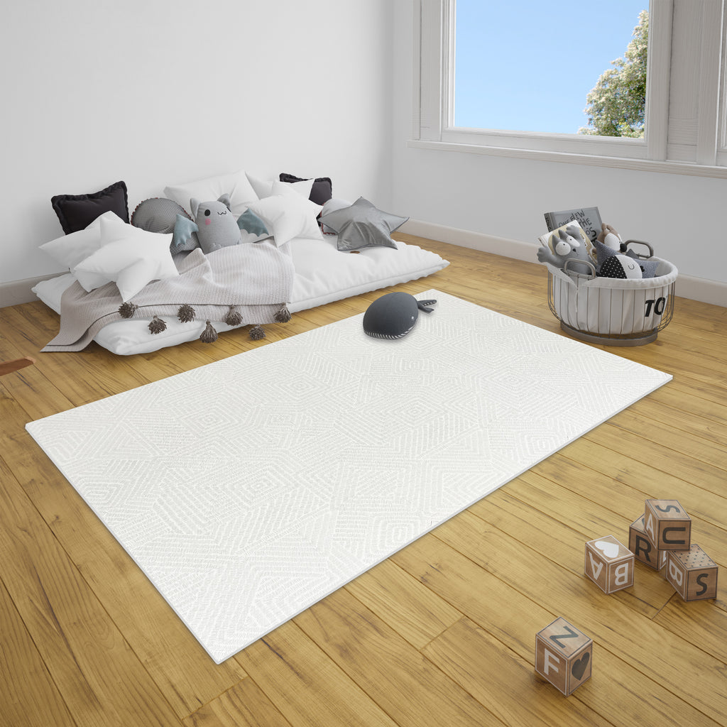 EVA Puzzle Mat - Light Gray Maze