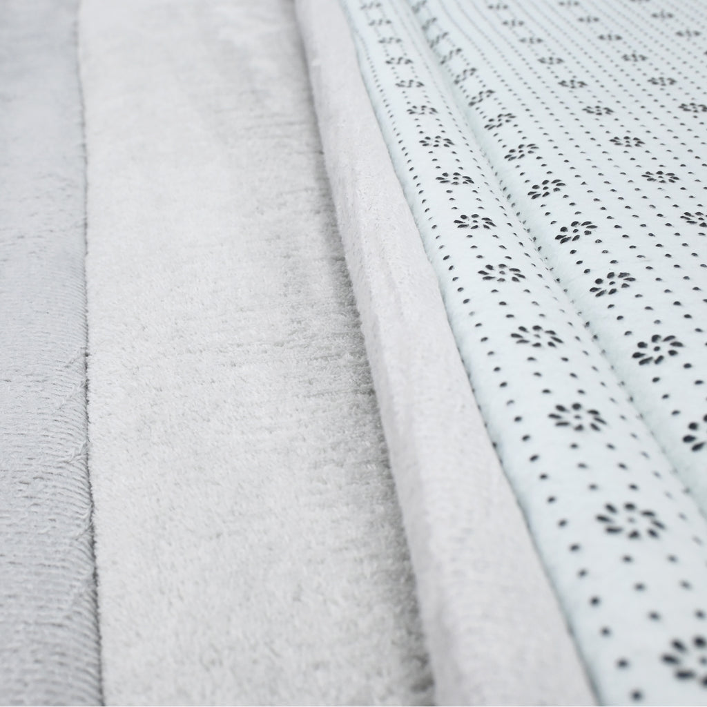 Coral Velvet Memory Foam Mat-Grey