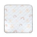 Fabric Play Mat - White Rainbow