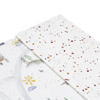 XPE Foldable Play Mat Brown Terrazzo + White Airplane Track