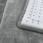 Coral Velvet Memory Foam Mat-Dark Grey